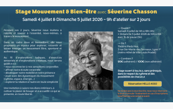 Stage avec Séverine Chasson le 4 juillet 2026